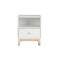 Alaterre Furniture MOD 19 1/2"W One Drawer Nightstand AJMD0120WH - alternate 1